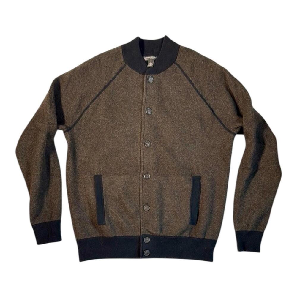 Men's Banana Republic Bomber Sweater Jacket Size Large Tall - Picture 4 of 9